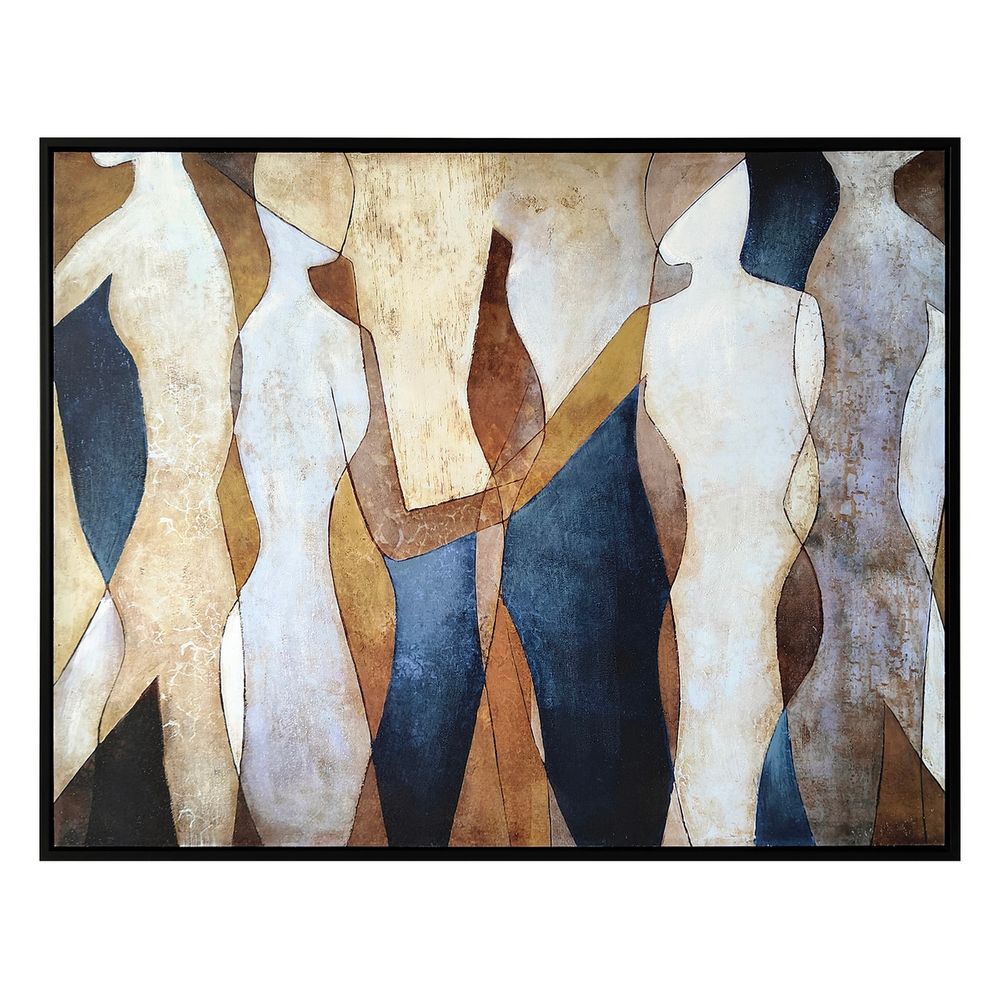 Abstract Figures Enhanced Canvas Print